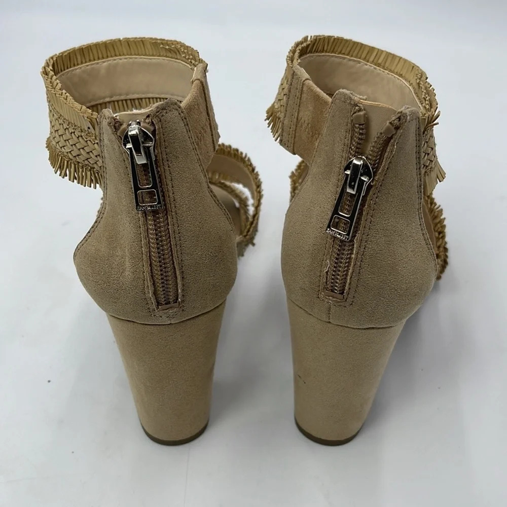 Sam & Libby Strappy Raffia Block Heel - Picture 5 of 8
